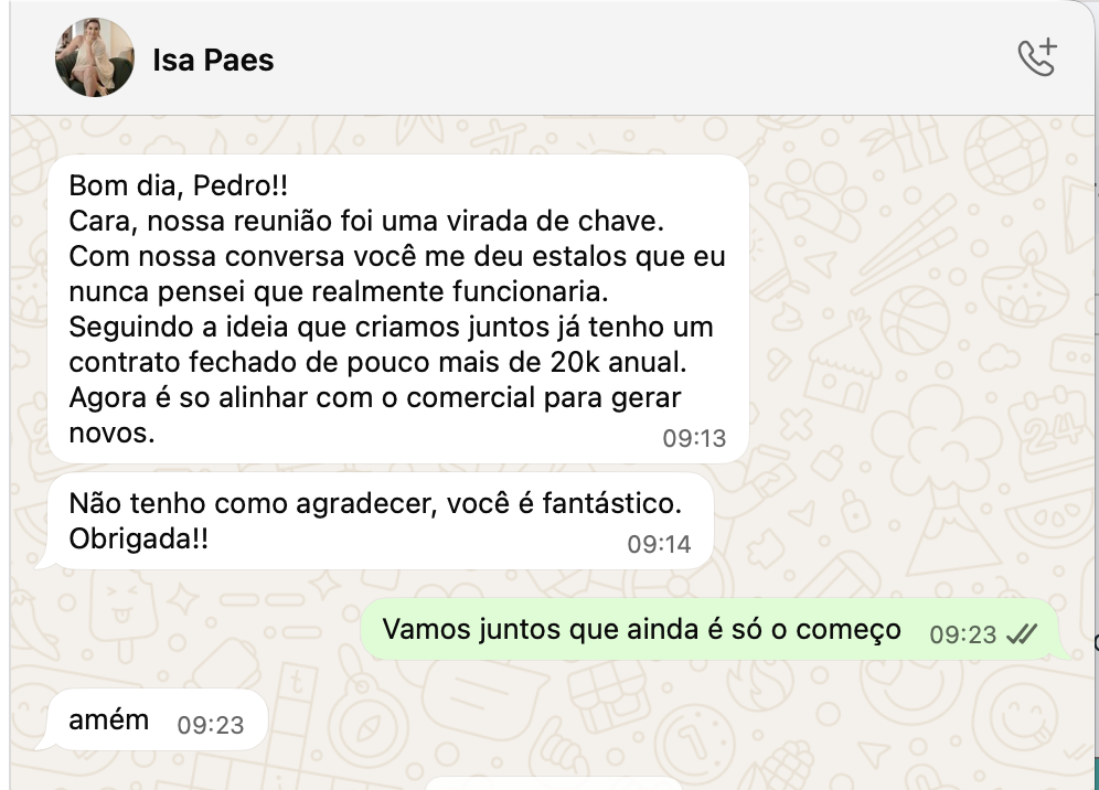 Depoimento Isa Paes